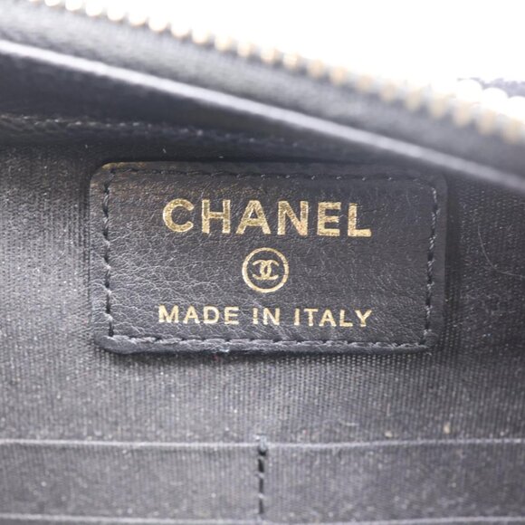 Chanel  CC Multi-Pocket In & Out Quilted Caviar Leather Chain Wallet Black - Picture 12 of 12